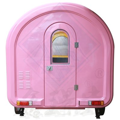 Camión de comida móvil industrial redondo para venta al aire libre