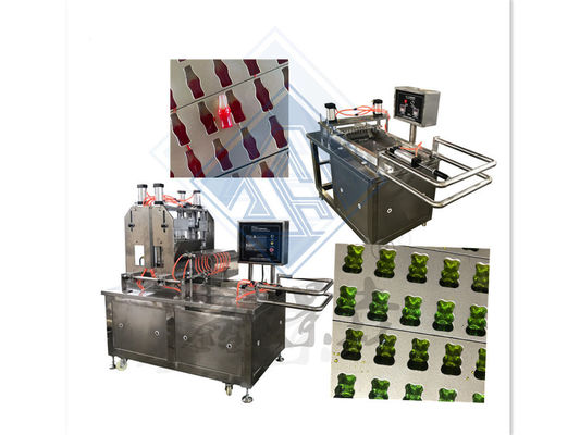 Máquina automática de Shanghai Gummy Bear para hacer dulces con tamaño de 1900 * 980 * 1700MM