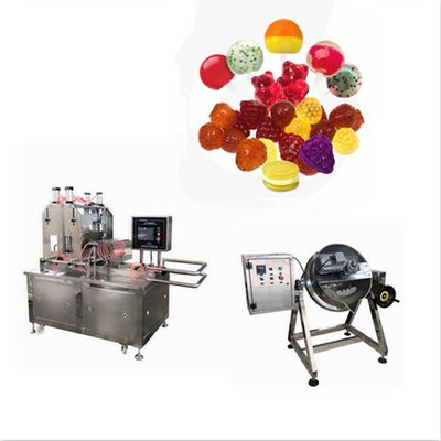 Máquina semiautomática de verter dulces para la producción de dulces gomosos de gelatina 30-50 kg/hora