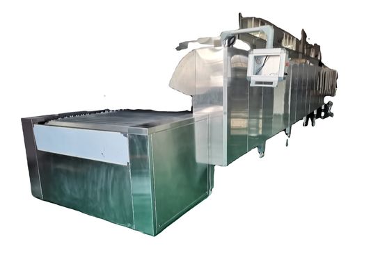 304 Horno de túnel industrial de acero inoxidable para galletas y galletas de alta producción