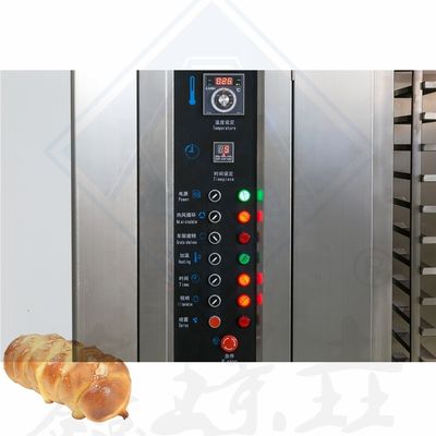 32 bandejas Capacidad horno eléctrico rotativo con rango de temperatura de la temperatura ambiente-400
