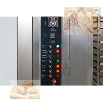 Pan de galletas eléctricas automático de gas giratorio industriales hornear 32 bandejas buen horno