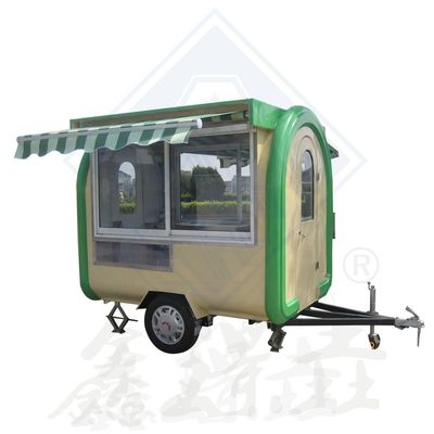 Acero galvanizado de eje único/doble 300 camión móvil de comida con dosel