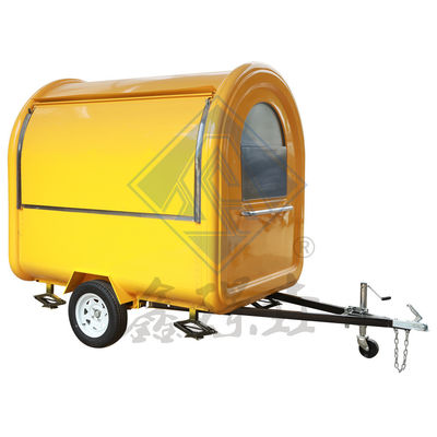 Comida para comer industrial 220CM Camión de comida móvil con techo y diseño de modelo redondo