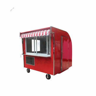 Camión de alimentos móvil de modelo redondo industrial personalizado con ejes dobles y techo