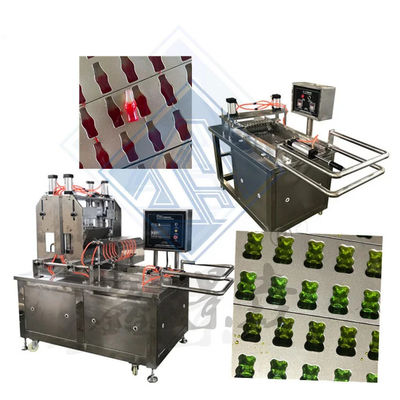 Fabricado de alta producción 50 kg / h máquina automática de fabricación de dulces para oso gomoso