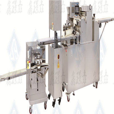 Máquina de incrustación de tres núcleos de alta capacidad y de formación de panqueques para la producción de galletas