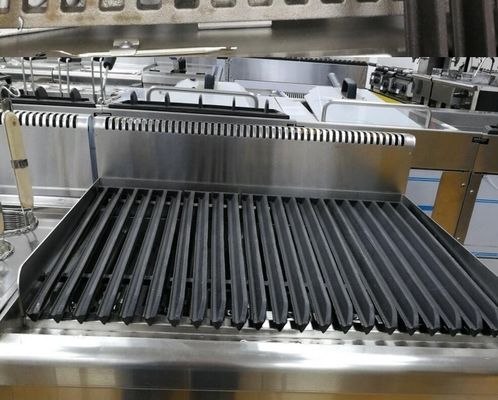 Grill eléctrico de roca de lava de acero inoxidable para barbacoa en la mesa 400 * 650 * 480MM
