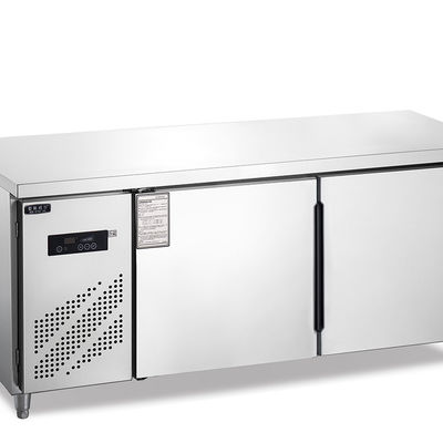50-300L Capacidad de acero inoxidable 4 cajones congelador gabinete mesa de trabajo contador de arriba 110V