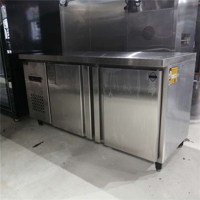 50-300L Capacidad de acero inoxidable 4 cajones congelador gabinete mesa de trabajo contador de arriba 110V