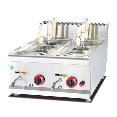 Elegante máquina de gas de mesa de acero inoxidable para cocinar