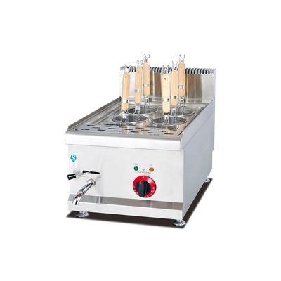 Elegante máquina de gas de mesa de acero inoxidable para cocinar