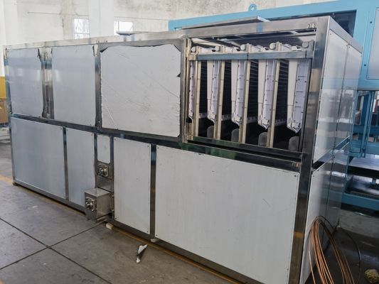 Inicio 10 toneladas de agua refrigeración máquina de hielo cubo fabricante de hielo con capacidad de almacenamiento de hielo 1000kg