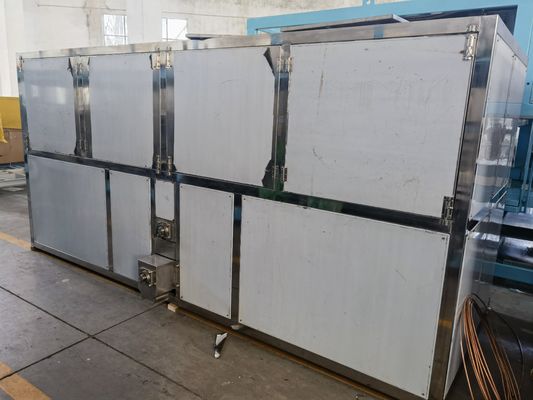 Inicio 10 toneladas de agua refrigeración máquina de hielo cubo fabricante de hielo con capacidad de almacenamiento de hielo 1000kg