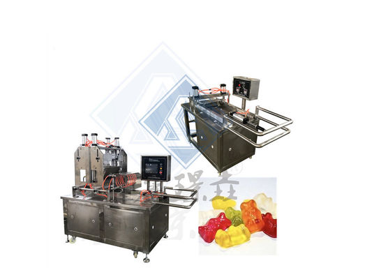 Máquina automática de fabricación de caramelos duros y blandos para la producción de osos gomosos de 50 kg/h