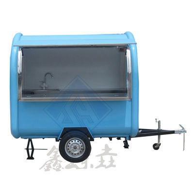 Camión de comida móvil de eje único de 220 cm personalizado 1000 / año para usuarios comerciales de restauración