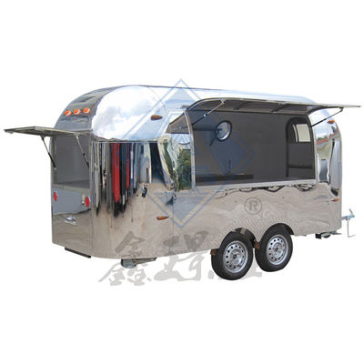 Diseño móvil personalizado de acero inoxidable camión de alimentos industrial 4M ejes simples / dobles