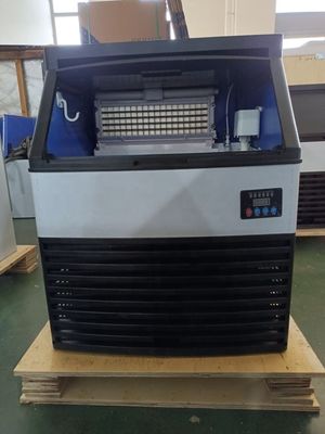 Máquina comercial para hacer cubitos de hielo de 140P 63 kg/día con capacidad de almacenamiento de hielo de 500 kg