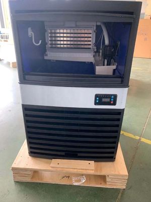 Máquina comercial para hacer cubitos de hielo de 140P 63 kg/día con capacidad de almacenamiento de hielo de 500 kg