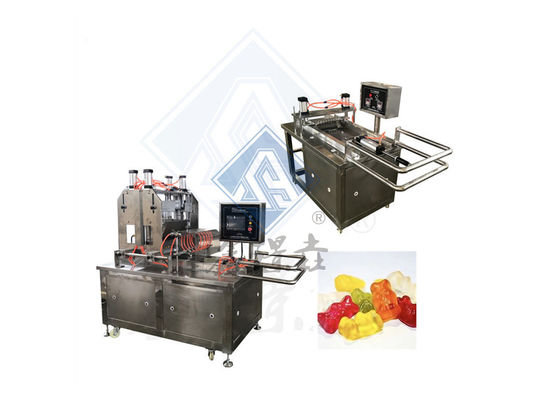 Máquina automática para hacer caramelos de caramelos de Shanghai Gummy Bear Candy Factor