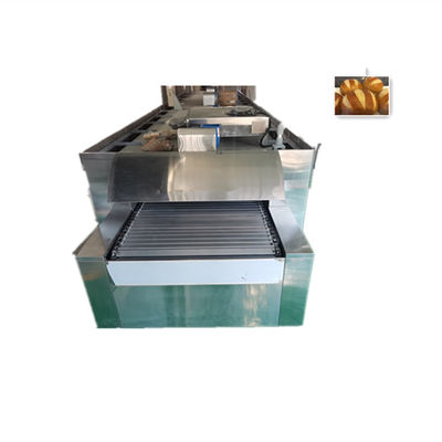 Horno eléctrico de túnel para verduras y 48KW / H de potencia hornear galletas crujientes de pan francés