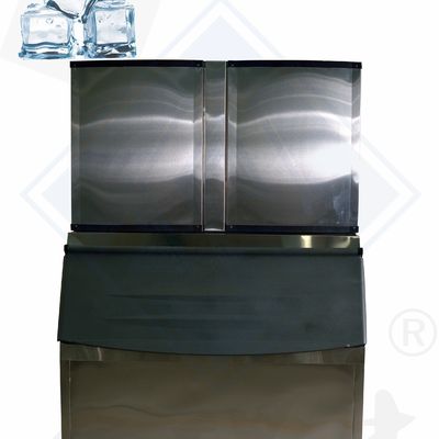 Fabricante de máquinas de cubos de hielo industriales de 60 kg Fuente de alimentación 380V/220V 4.5KW Potencia de entrada