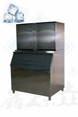 Fabricante de máquinas de cubos de hielo industriales de 60 kg Fuente de alimentación 380V/220V 4.5KW Potencia de entrada