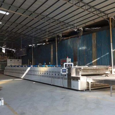 Gran capacidad de producción 1000 galletas automáticas de pan horno de túnel para múltiples opciones