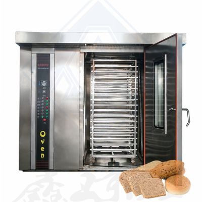 Horno giratorio de gas diesel eléctrico para hornear 68 bandejas