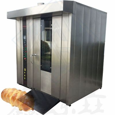 Horno rotativo combinado de gas y electricidad para hornear 32 bandejas en equipos avanzados de panadería
