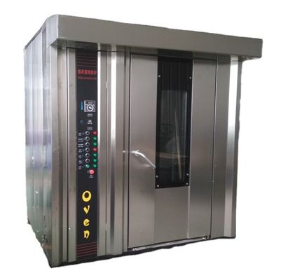 50 kg 16 bandejas de gas industrial horno de horneado giratorio panadería estante eléctrico francés para hornear