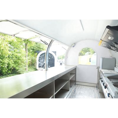 Modelo redondo industrial personalizado Perrito caliente café camión de comida móvil larga vida útil