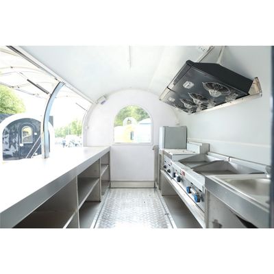 Modelo redondo industrial personalizado Perrito caliente café camión de comida móvil larga vida útil