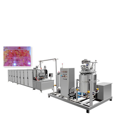 Máquina industrial de fabricación de dulces duros de 150 kg/h para la producción de caramelos de oso pastel