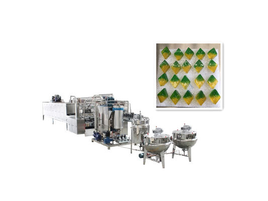 Máquina industrial de fabricación de dulces duros de 150 kg/h para la producción de caramelos de oso pastel