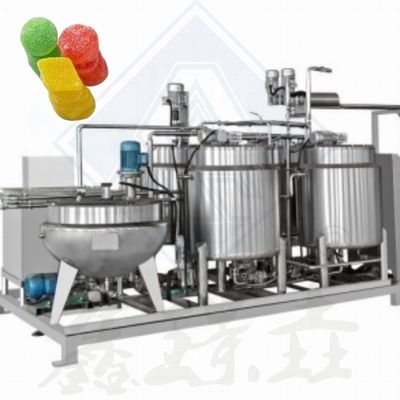 Industrial 150kg/h Llorillo Oso Caramelo Linea de Producción de Caramelos Máquina automática