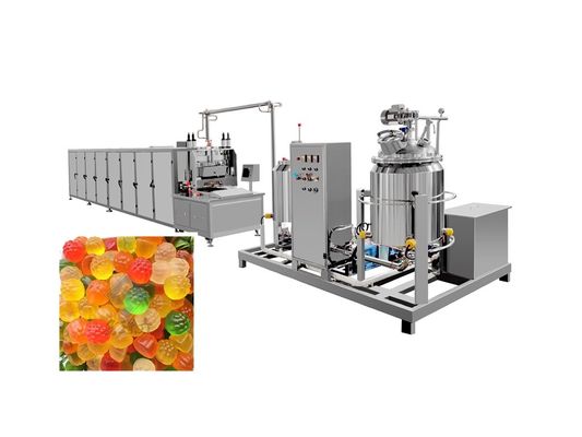 Industrial 150kg/h Llorillo Oso Caramelo Linea de Producción de Caramelos Máquina automática