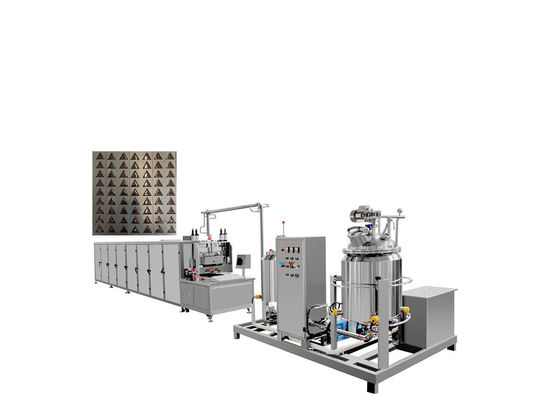 150 kg/h Línea de producción de caramelos para osos Lollipop Máquina automática de alta producción