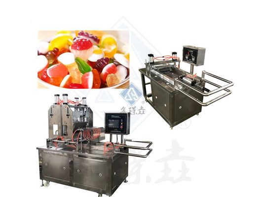Máquina de caramelos de alta producción de 50 kg/h para chupetes blandos y duros de diversos sabores
