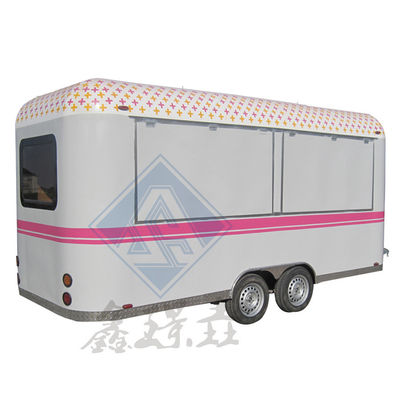 Carrito de comida de calle móvil con modelo redondo industrial y color personalizado