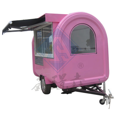 2.5M Doble eje Modelo redondo industrial personalizado Camión de comida móvil con dosel