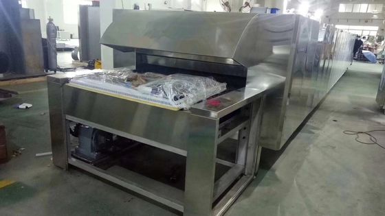 Larga vida útil Línea de producción de horno de túnel para galletas de pan galletas fácil de operar