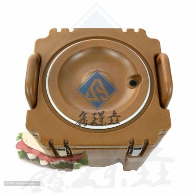 Caja de transporte aislada de alimentos para la entrega de alimentos de color personalizado y calentador