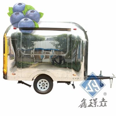 Carritos de comida comerciales Camión de comida móvil con cocina y horno de pizza Vendedor de confianza