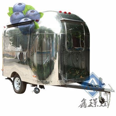 Carritos de comida comerciales Camión de comida móvil con cocina y horno de pizza Vendedor de confianza