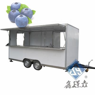 Camión de comida multifuncional de comida rápida con cocina completa y cocina de aire