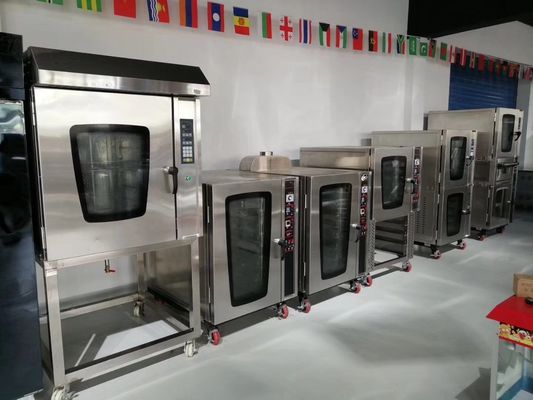 8 bandejas pan industrial panadería horno de convección diseño acero inoxidable asequible