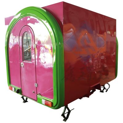Carro de comida pequeño móvil para la venta al aire libre en la calle Equipo de comida rápida de ocio