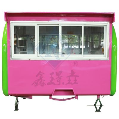 Carro de comida pequeño móvil para la venta al aire libre en la calle Equipo de comida rápida de ocio