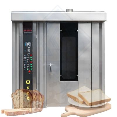 Oven rotativo industrial de 16 bandejas diesel para hornear pan de panadería